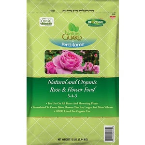 rose plant food fertilizer Natural Guard 440761 12 lbs 3-4-3 Organic Rose & Flower Food