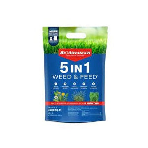 24-Pound 5-In-1 Weed and Feed Fertilizer