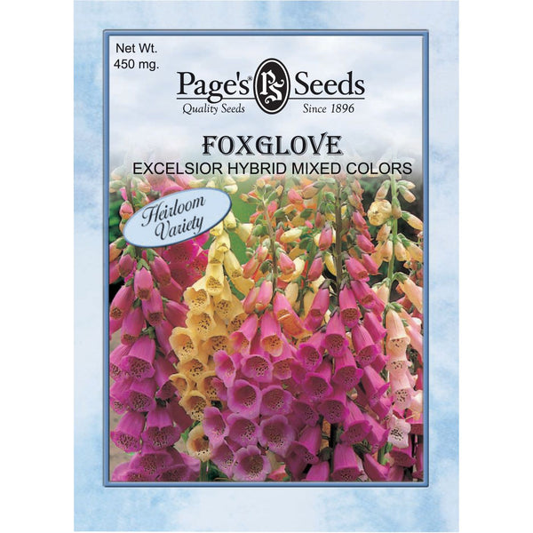 foxglove flower seeds Foxglove Excelsior Hybrid Mixed Colors Seed Heirloom