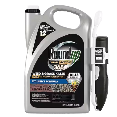 Roundup Dual Action 365 Weed and Grass Killer Plus 12 Month Preventer RTU - 1.33 Gallon - Seed World