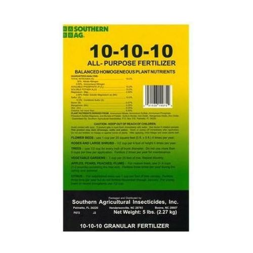 plant fertilizer 10 10 10 Southern Ag All Purpose Granular Fertilizer 10-10-10 (5lb)
