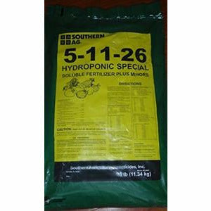hydroponic fertilizer for indoor plants Southern Ag 5-11-26 Hydroponic Special Soluble Fertilizer