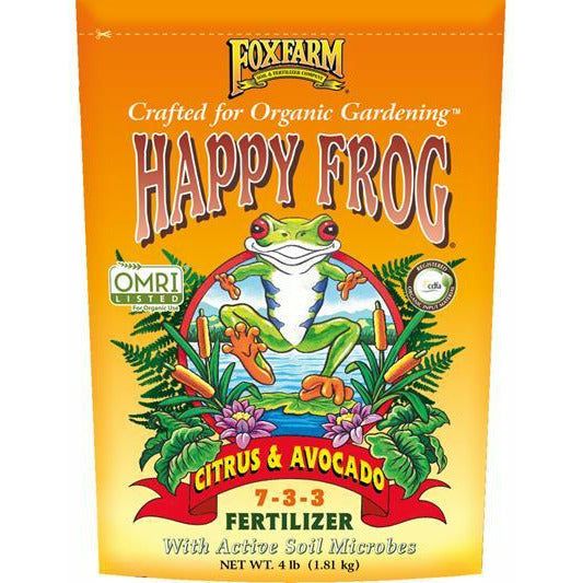 fertilizer for avocado plants FoxFarm Happy Frog Citrus & Avocado Fertilizer, 4 lb bag