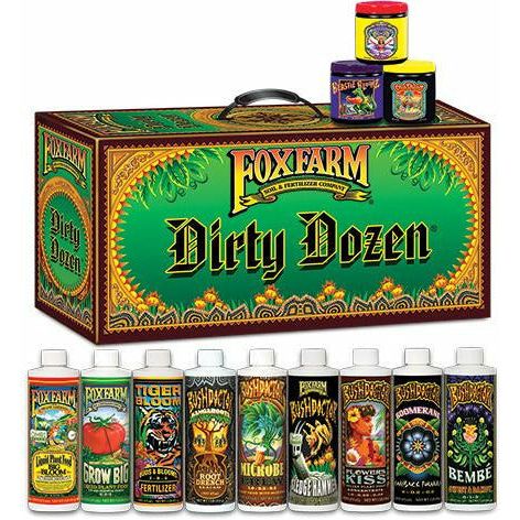 FoxFarm Dirty Dozen Starter Kit - 9 Pts + 3 x 6oz Bottles | Seed World