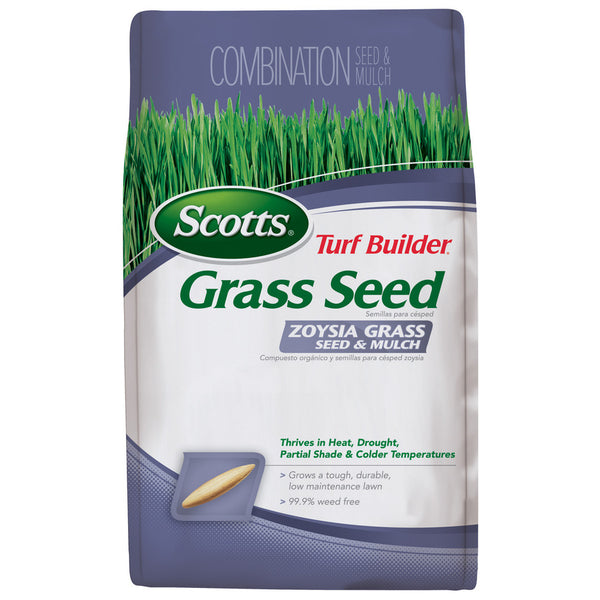 grass seed low sunlight Scotts Turf Builder Zoysia Grass Seed & Mulch Makes a Luxurious Low Maintenance Lawn.– Seed World