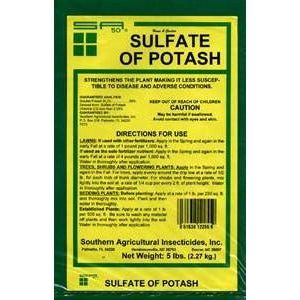 potash plant fertilizer Sulfate of Potash 0-0-50 Granular Fertilizer