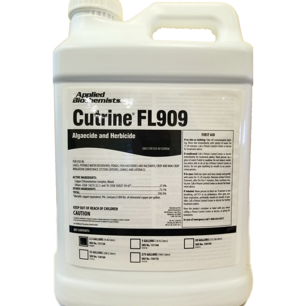 cutrine plus algaecide herbicide Cutrine FL909 Algaecide