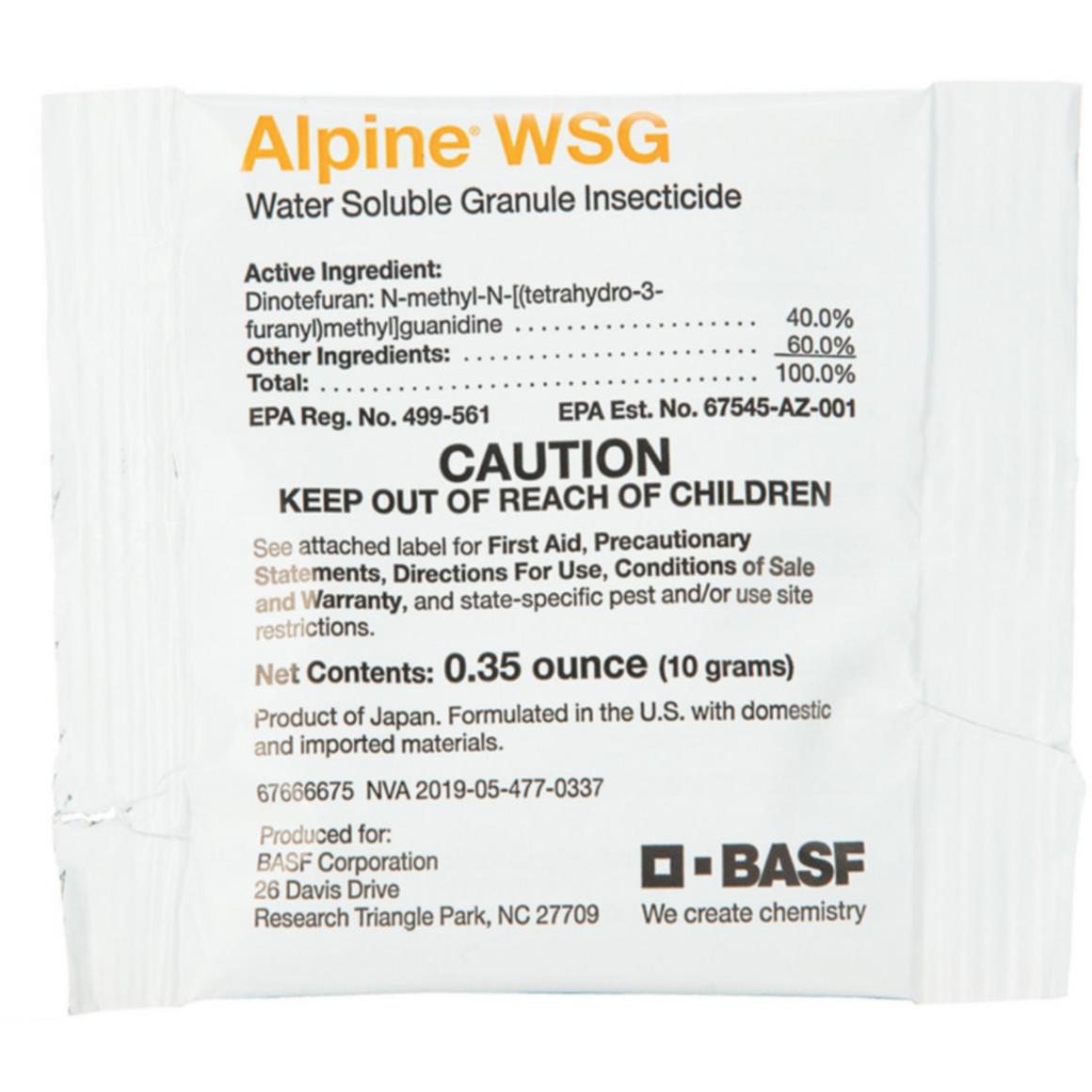 Alpine WSG Insecticide - 200 Grams - Seed World