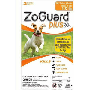 ZoGuard Plus For Dogs - 3 month supply (4-22 lbs) - Seed World
