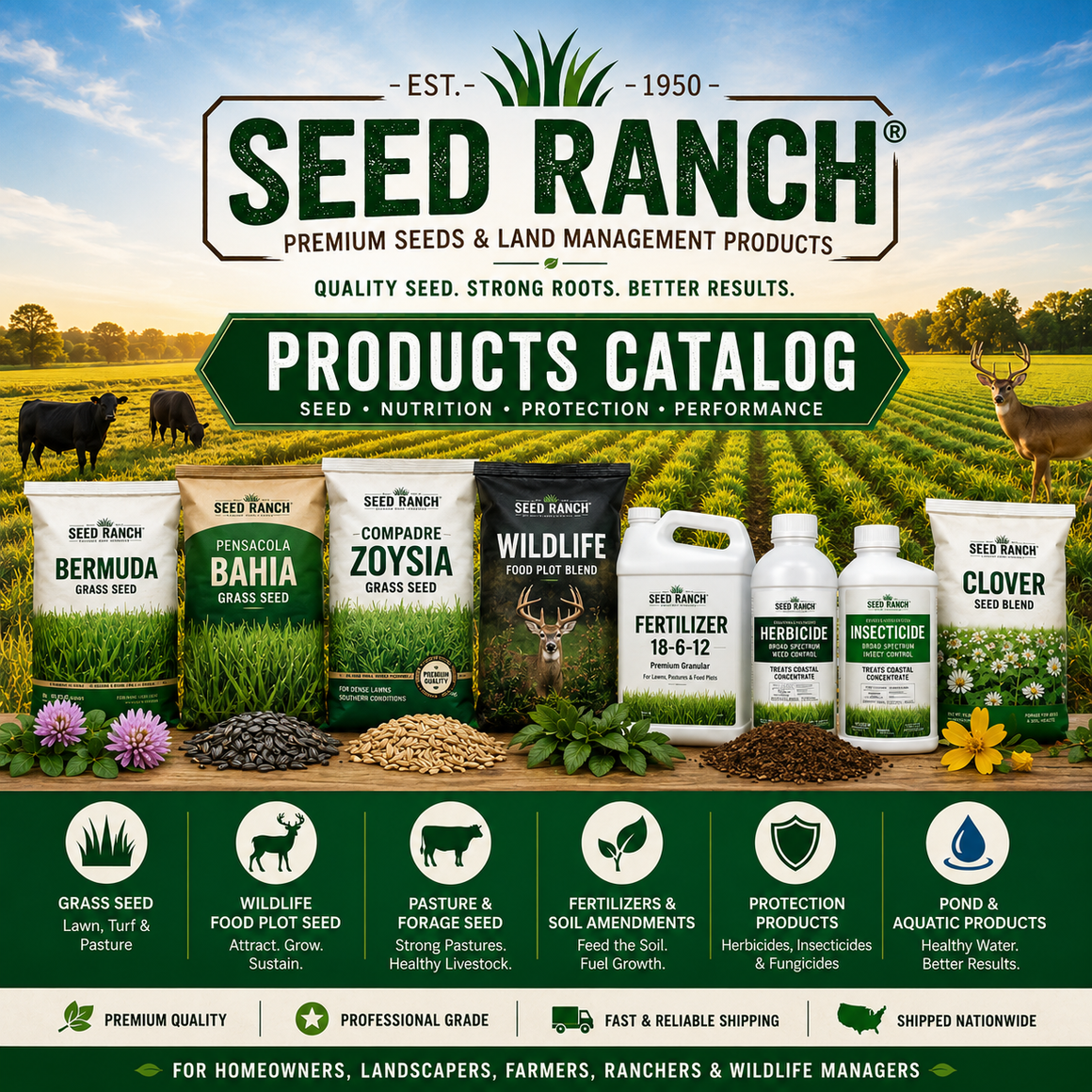 Seed Ranch Product Catalog