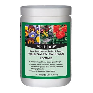 Fertilome Geranium, Hanging Backet, & Pansy Water Soluble Plant Food 20-20-20 Fertilizer - Seed World