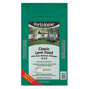 Fertilome Classic Slow Release Lawn Food 16-0-8 Fertilizer - Seed World