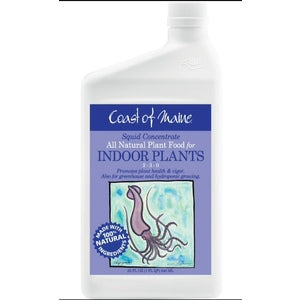 Squid All Natural Plant Food for Indoor Plants 2-3-0 Fertilizer Concentrate - 1 Qt. - Seed World