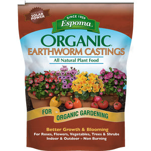 Espoma Organic Earthworm Castings All Natural Plant Food Fertilizer - 4 Qts. - Seed World