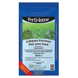 Fertilome Crabgrass Preventer Plus Lawn Food 20-0-3 Fertilizer - 20 Lbs. - Seed World