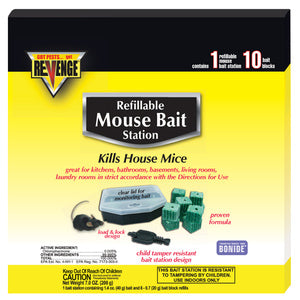 Bonide Revenge Refullable Mouse Bait Station - Seed World