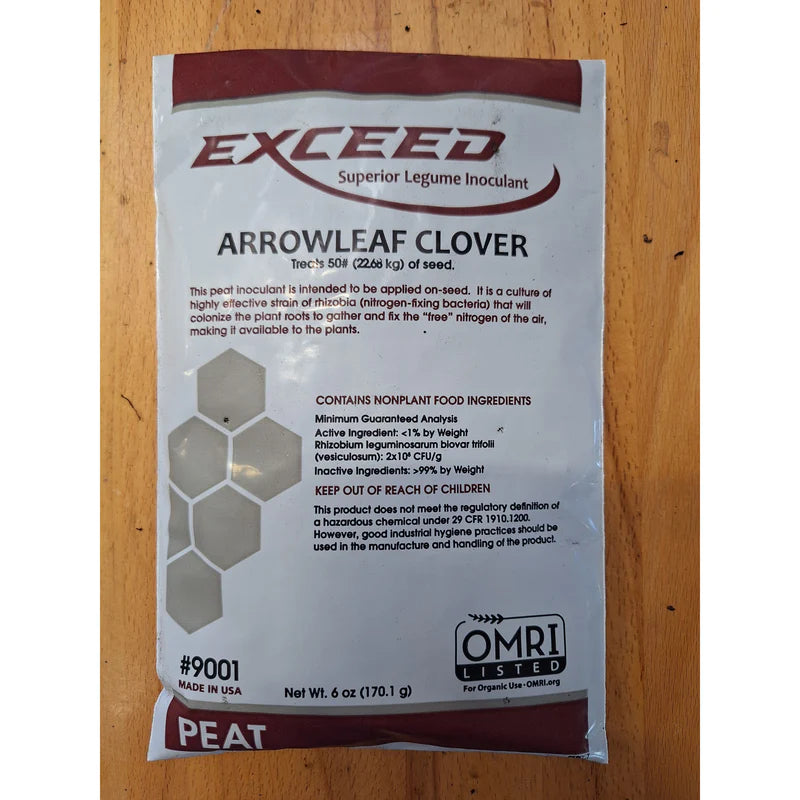 Exceed Arrowleaf Clover Inoculant - 6 oz - Seed World