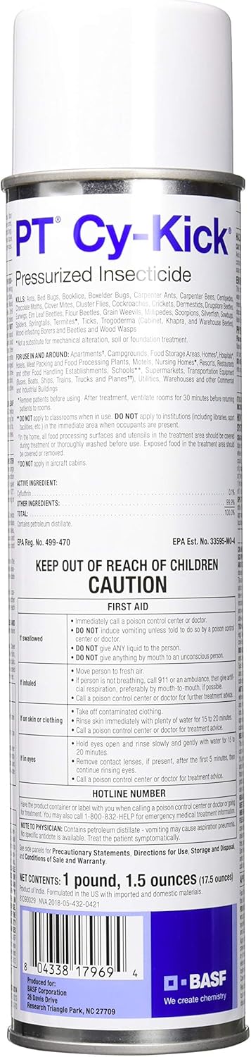 PT Cy-Kick Pressurized Insecticide - 17.5 Oz.