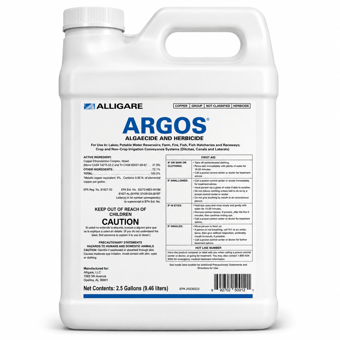 sandia herbicide Diquat Water Weed Landscape Herbicide