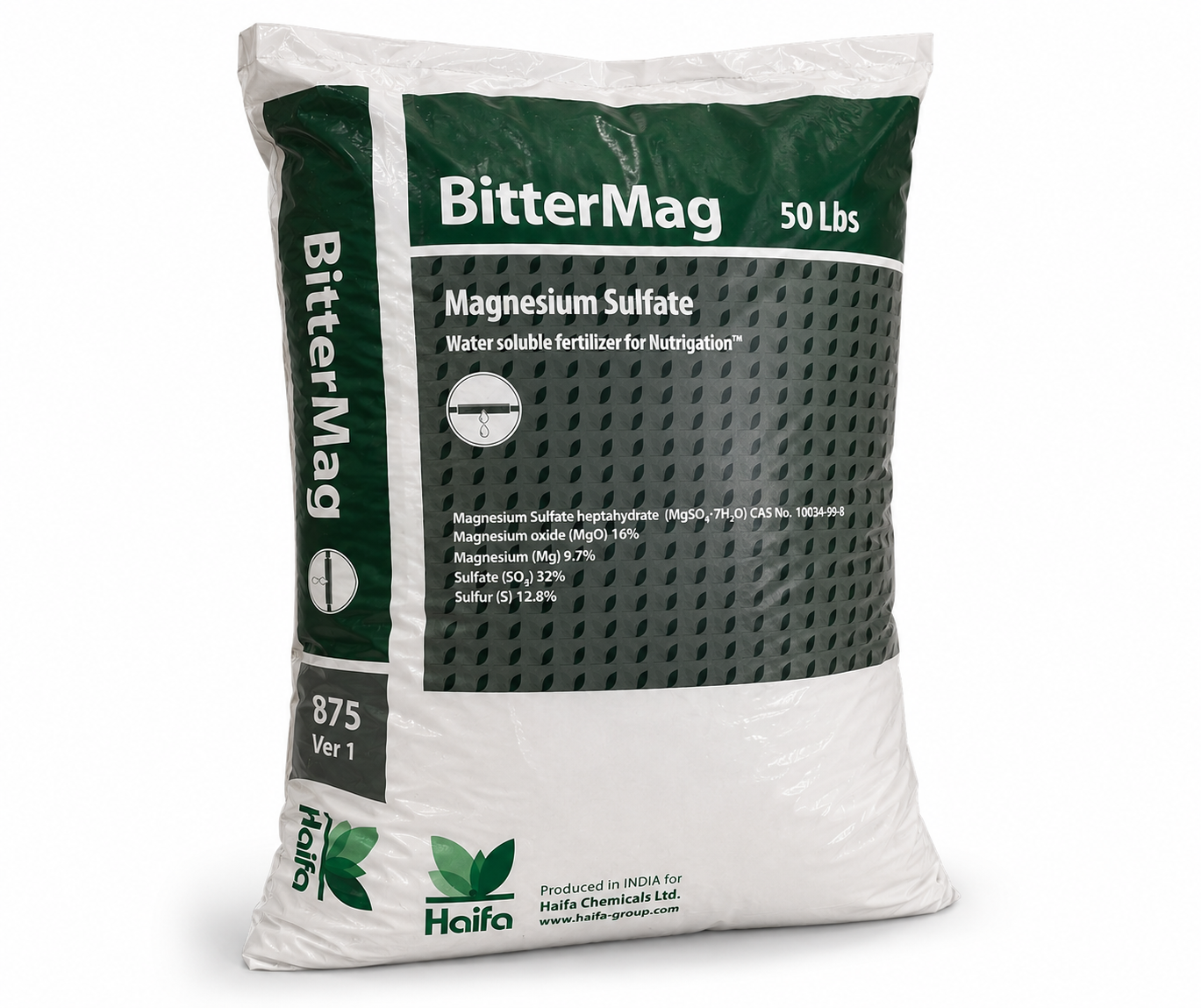 Haifa BitterMag Magnesium Sulfate Heptahydrate - 50 Lbs. (Epsom Salts)