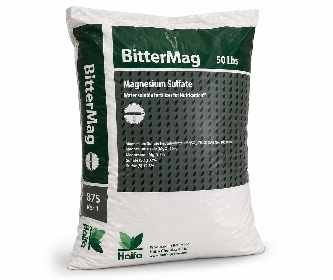 Haifa BitterMag Magnesium Sulfate Heptahydrate - 50 Lbs. (Epsom Salts)