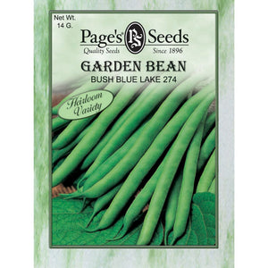 Garden Bean Bush Blue Lake 274 Seed - 1 Packet - Seed World