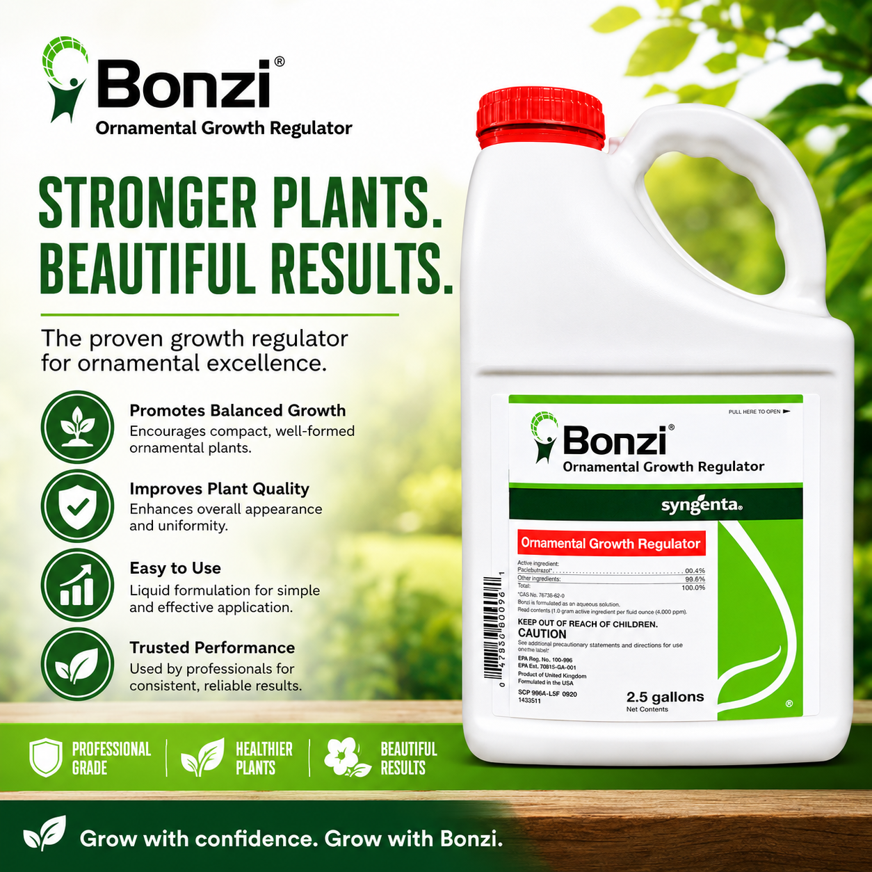 Bonzi Label Bonzi PGR Plant Growth Regulator | Paclobutrazol PGR– Seed World