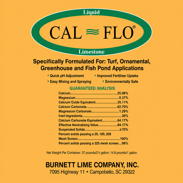 CAL FLO Liquid Limestone - 2.5 Gallons– Seed World