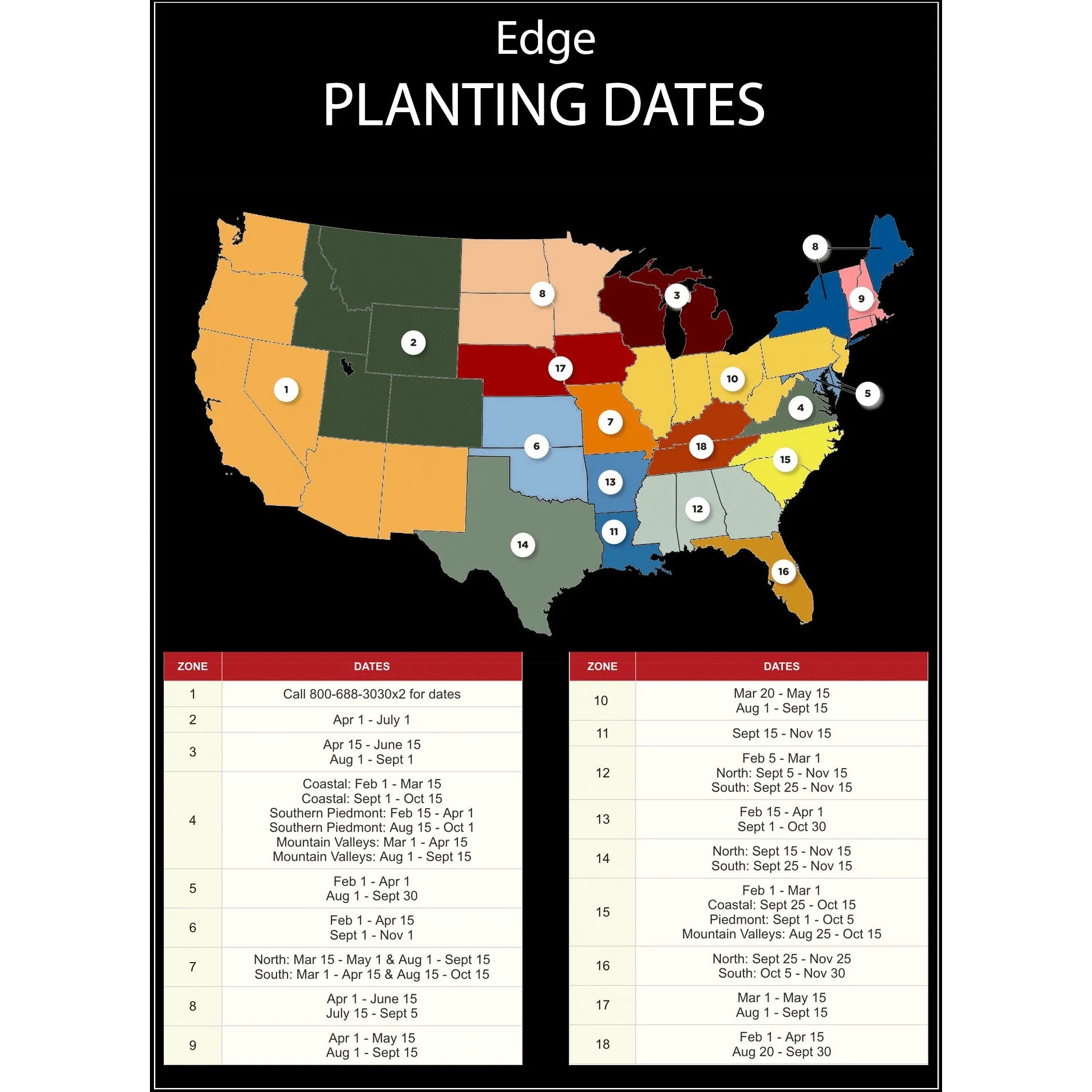 seed planting map Whitetail Institute Imperial Edge 6.5lb