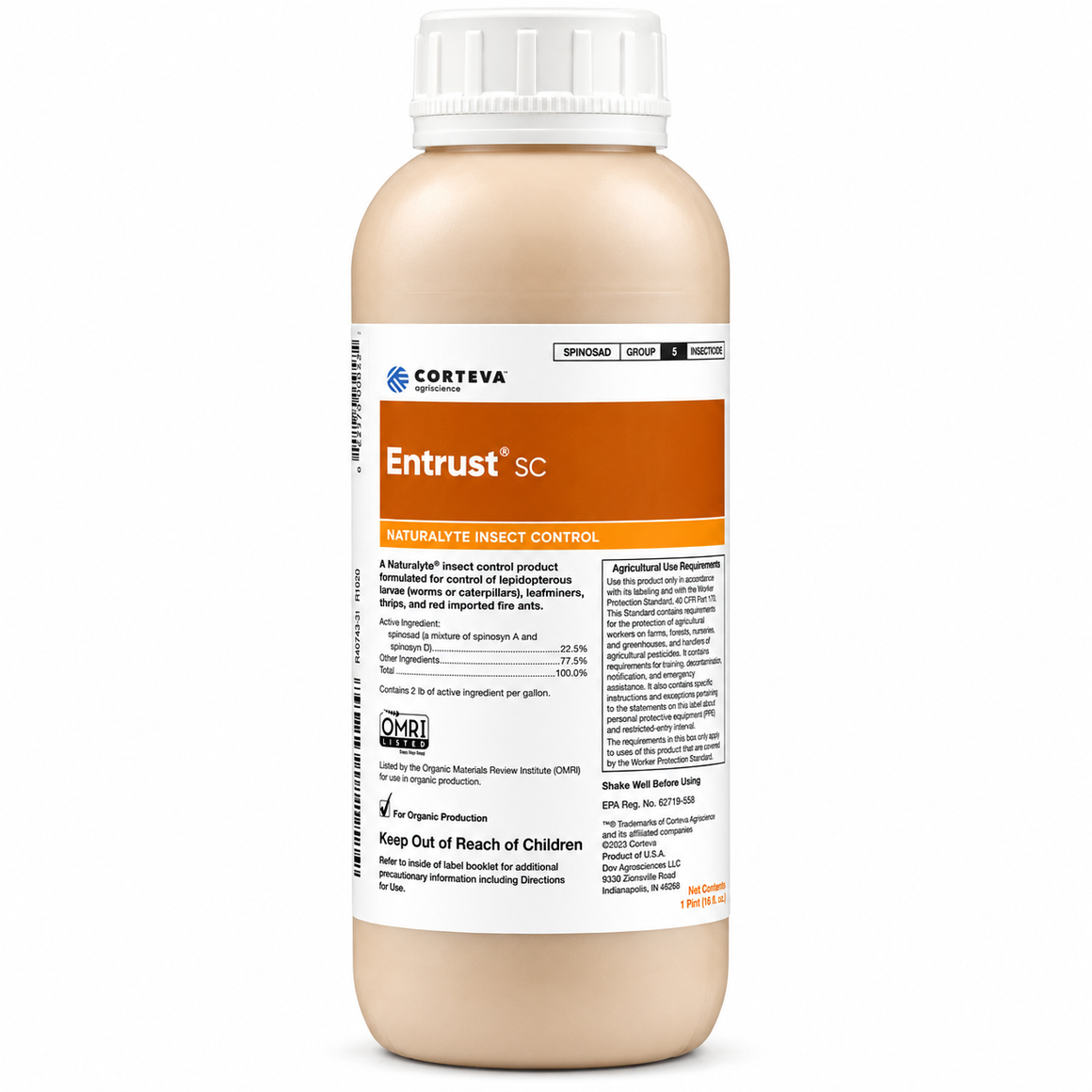 Entrust SC Naturalyte Spinosad Insecticide - 1 Quart