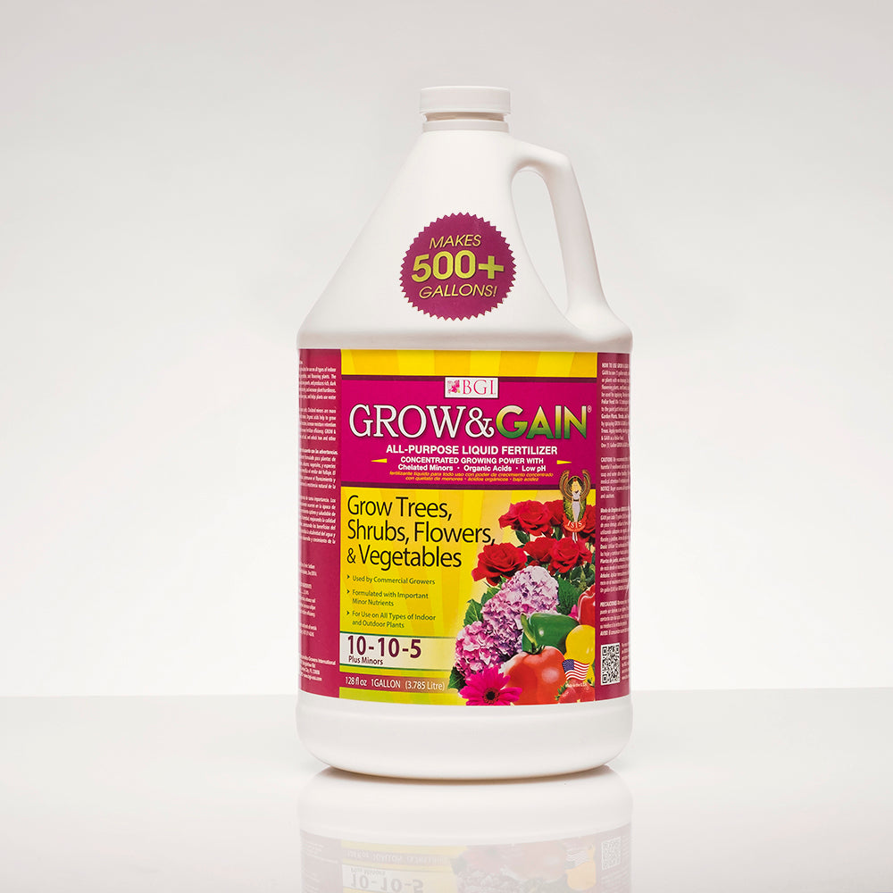 Grow and Gain 10-10-5 All Purpose Liquid Fertilizer Concentrated - 1 Gallon - Seed World