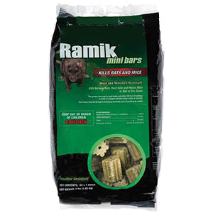 Ramik Rodenticide Mini Bars - 64 x 1 oz. - 4 Lb. Bag - Seed World