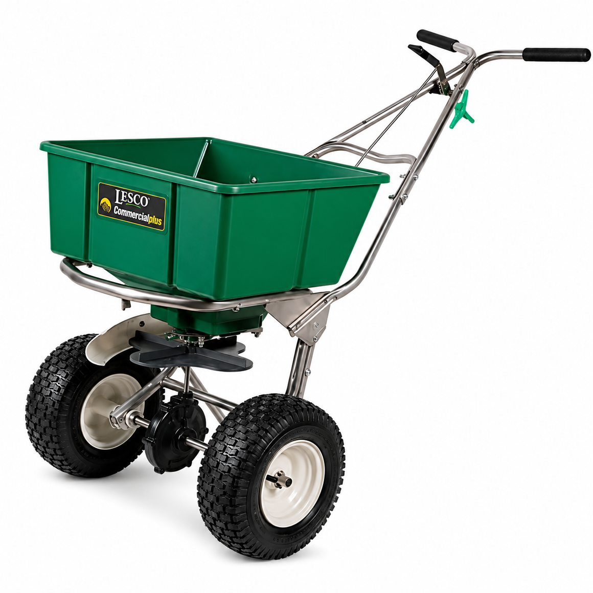 LESCO Broadcast Spreader w/ 80 lb. Capacity and Stainless Steel Frame #101186