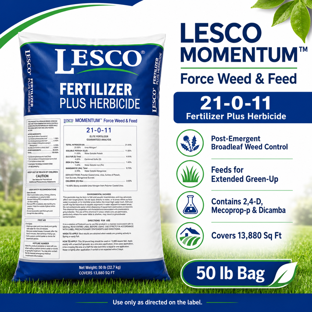 taskforce herbicide label Lesco 21-0-11 Bahia Lawn Weed & Feed
