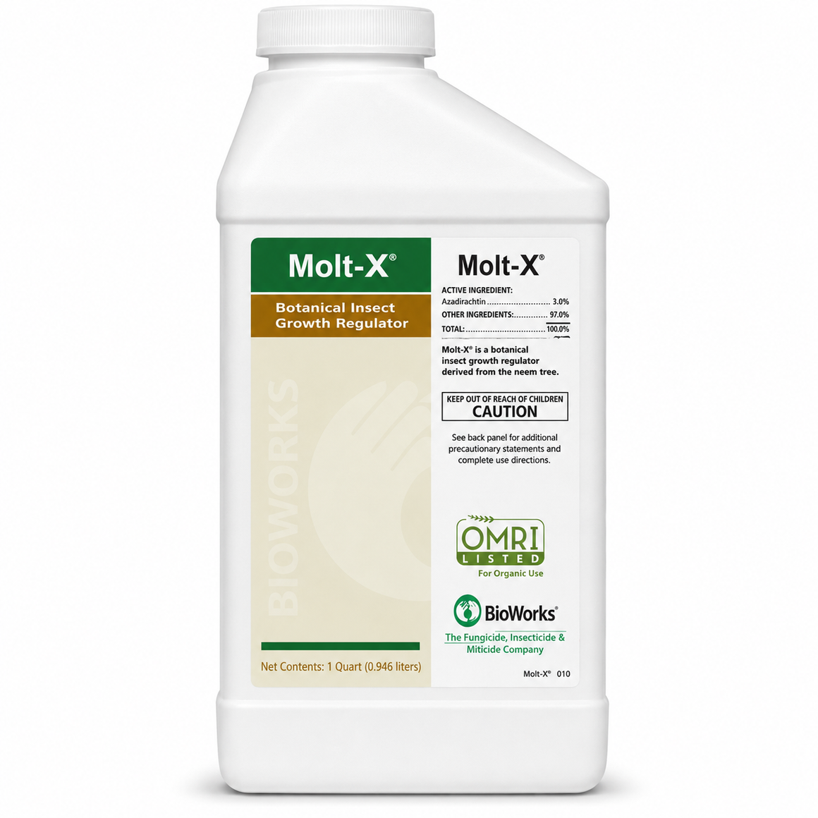Molt-X Insect Growth Regulator - 1 Quart OMRI Listed