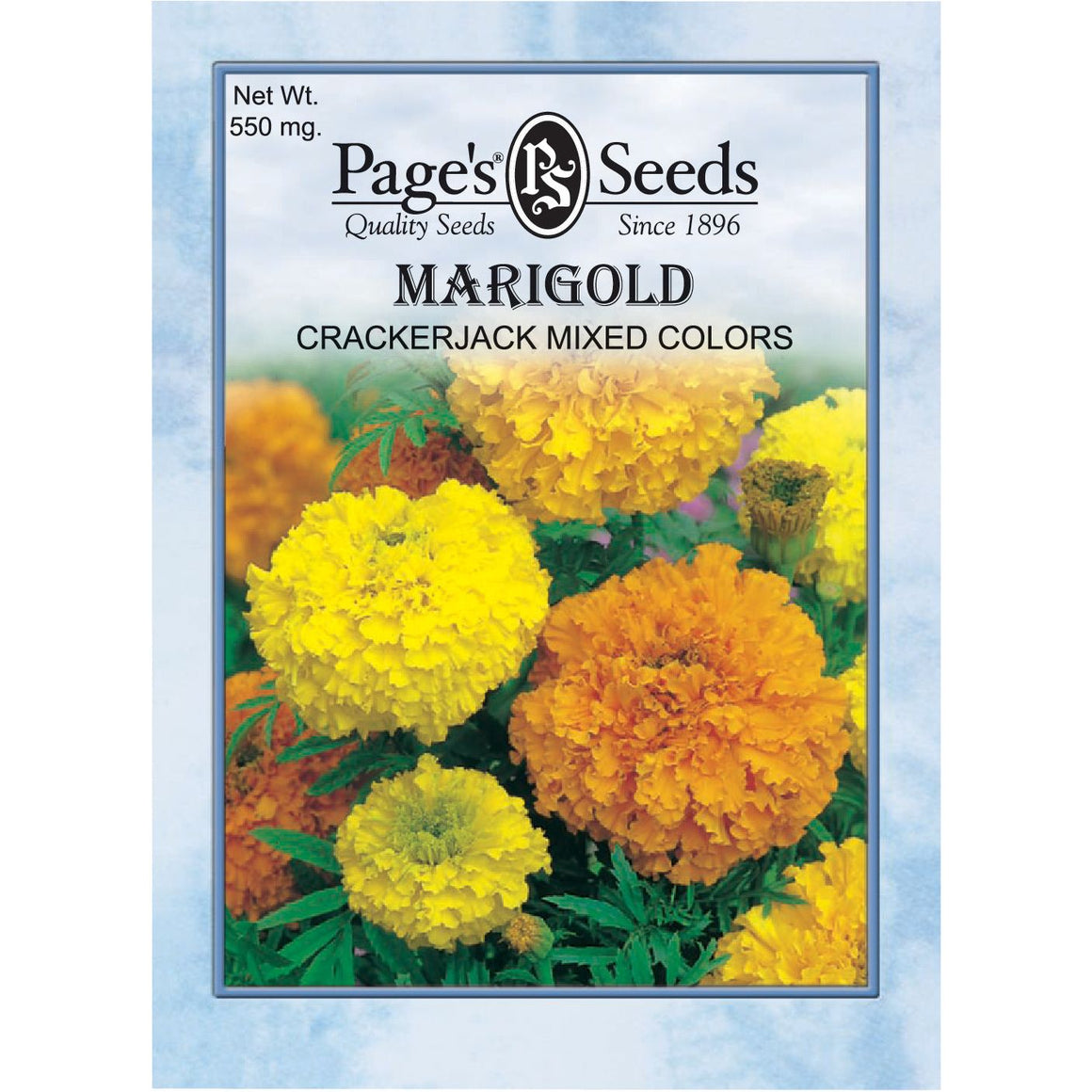 Marigold Crackerjack Mixed Colors Seed - 1 Packet - Seed World