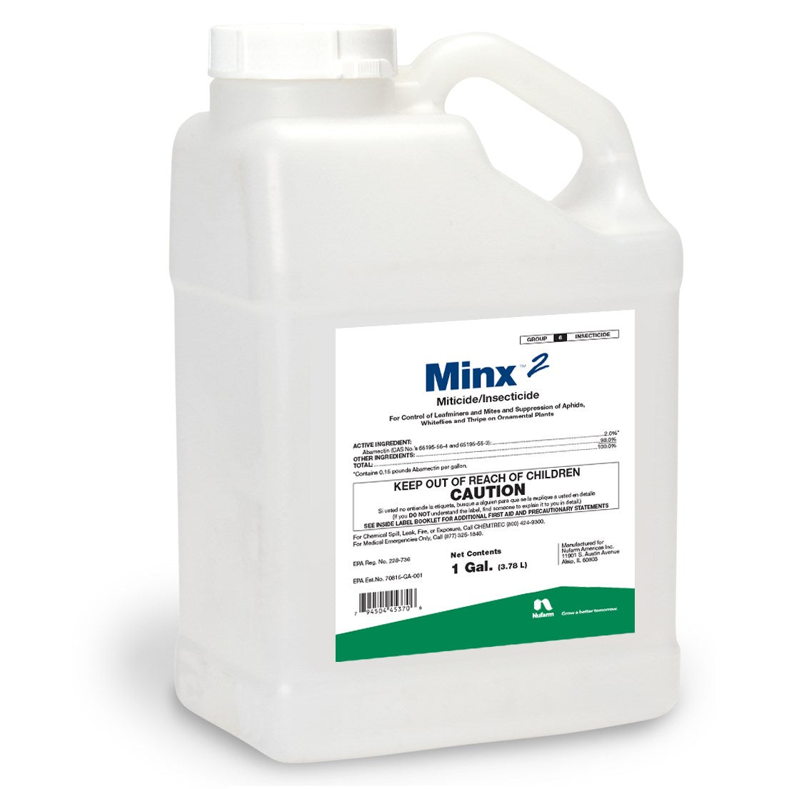 Minx 2 Abamectin Miticide Insecticide - 1 Gallon - Seed World