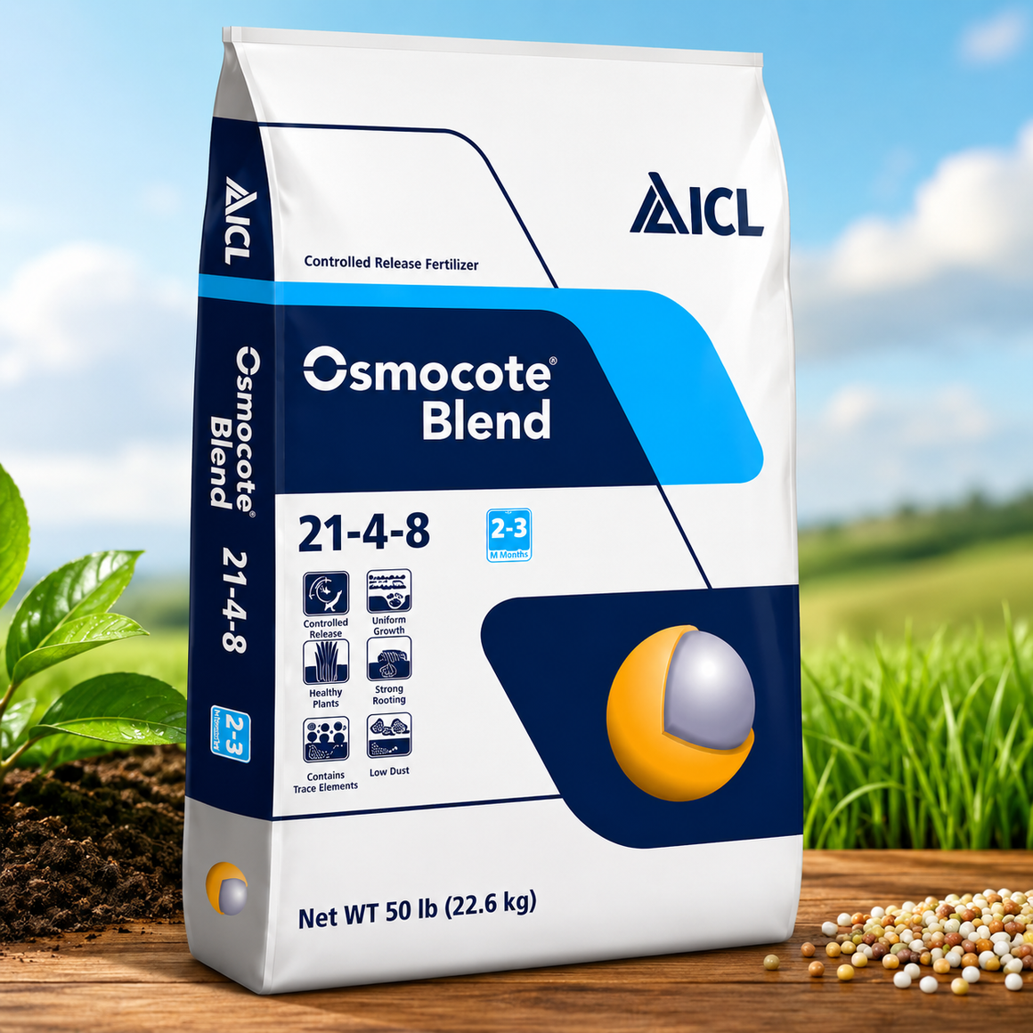 Osmocote 21-4-8 Slow Release Fertilizer 8-9 Month Release - 50 Lbs. - Seed World