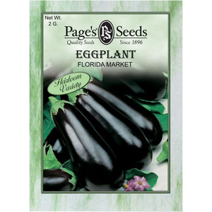 Eggplant Florida Market Seed Heirloom - 1 Packet - Seed World