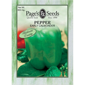 Pepper Early Calwonder Seed Heirloom - 1 Packet - Seed World