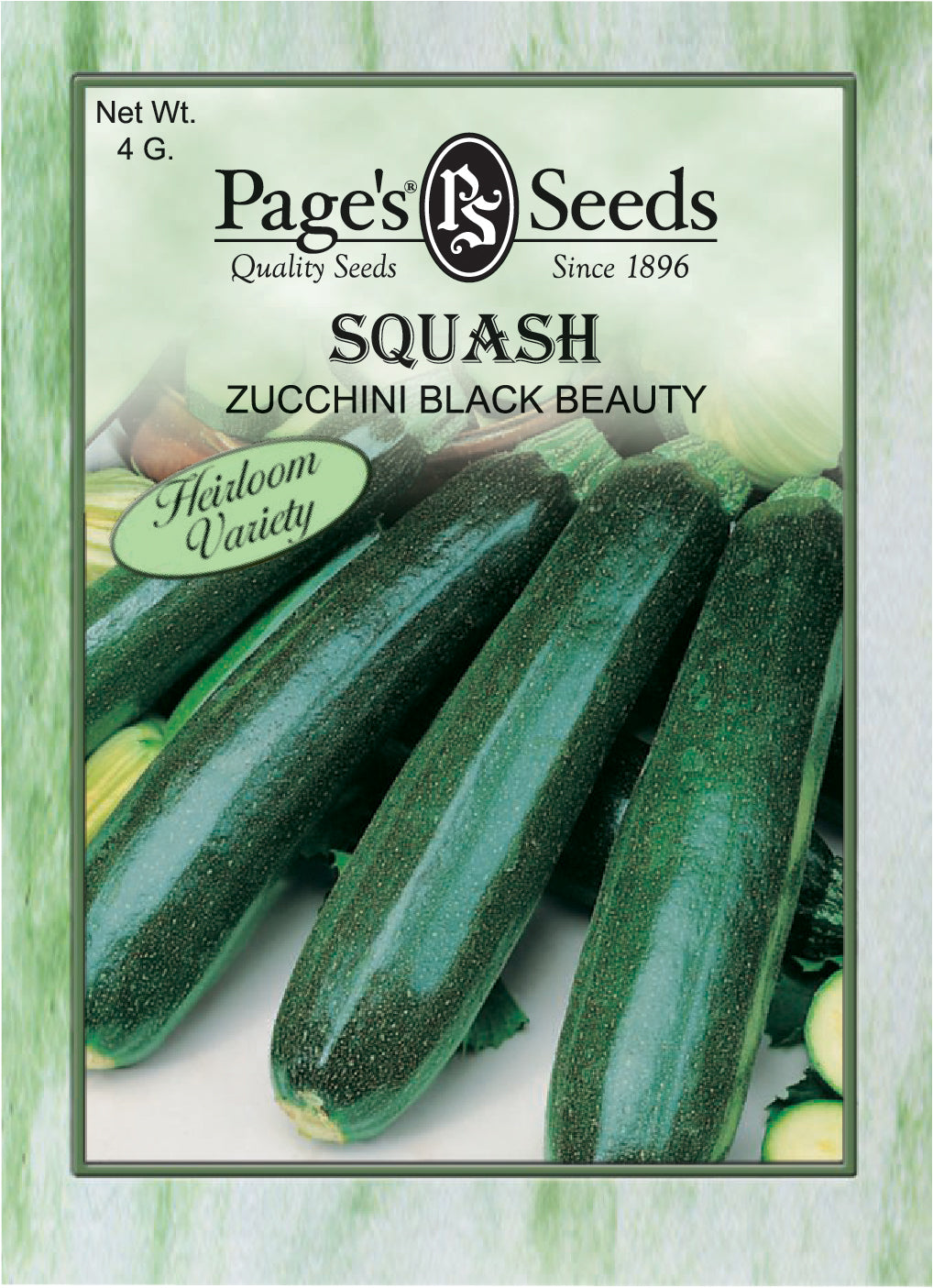 Squash Zucchini Black Beauty Seed - 1 Packet