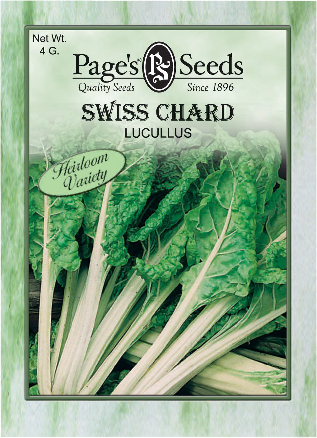 Swiss Chard Lucullus Seed Heirloom - 1 Packet