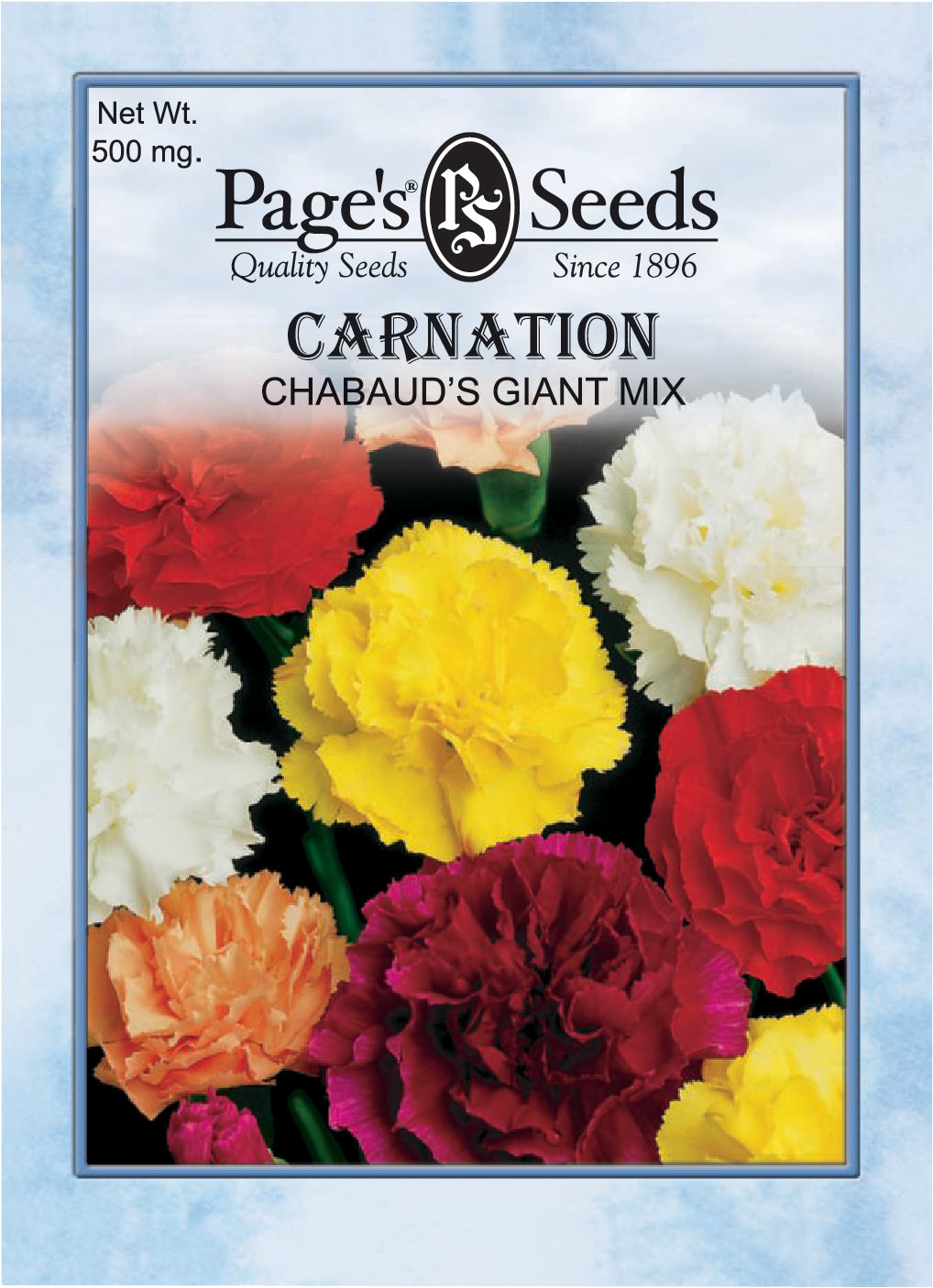 Carnation Chabaud’s Giant Mix Seeds - 1 Packet
