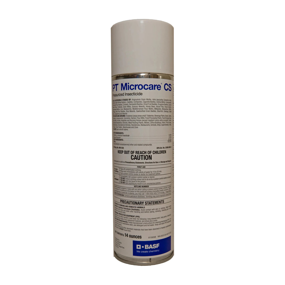 Microcare Pressurized Pyrethrum Insecticide Aerosol - 14 oz.