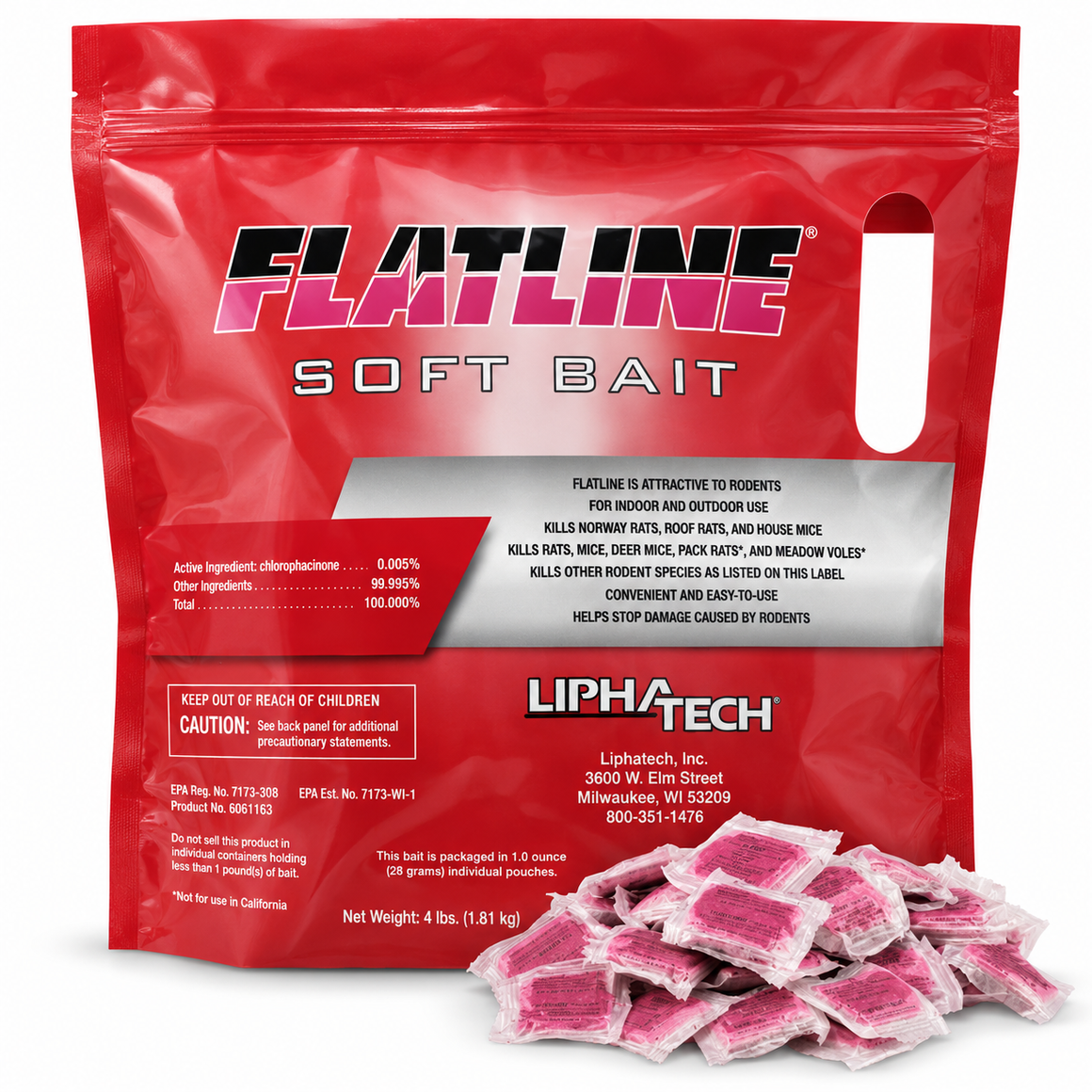 Flatline Soft Bait Rodenticide For Rats and Mice - Seed World