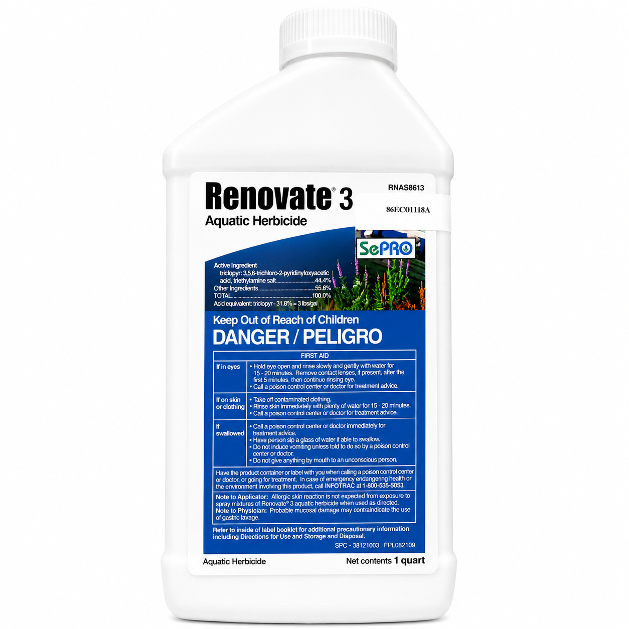 Renovate 3 Aquatic Triclopyr Herbicide - 1 Quart