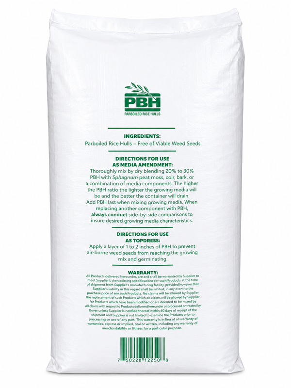 PBH Parboiled Rice Hulls Soil Amendment - 50 Lbs | Rice Mulch– Seed World
