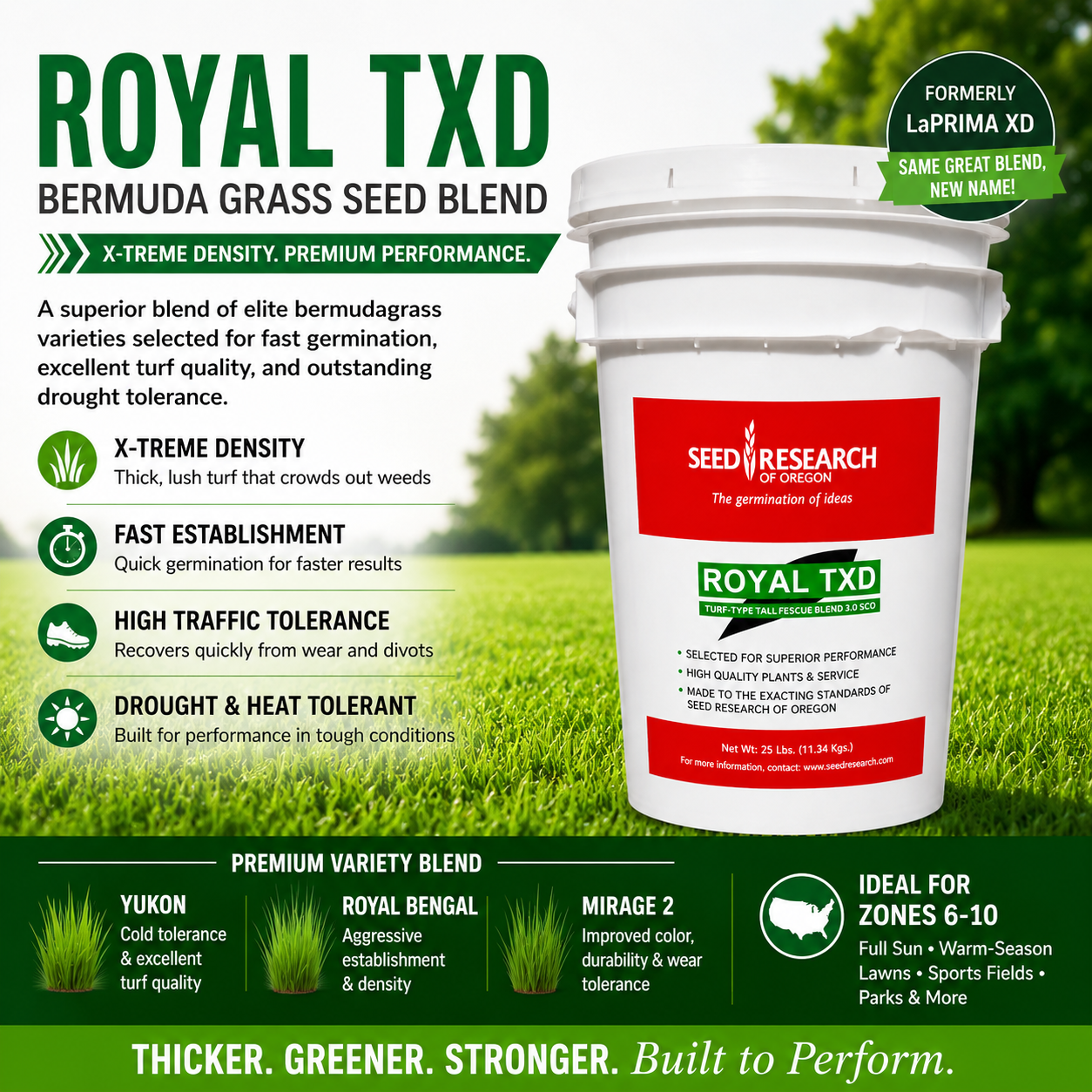 Royal TXD Bermuda Grass Seed Blend