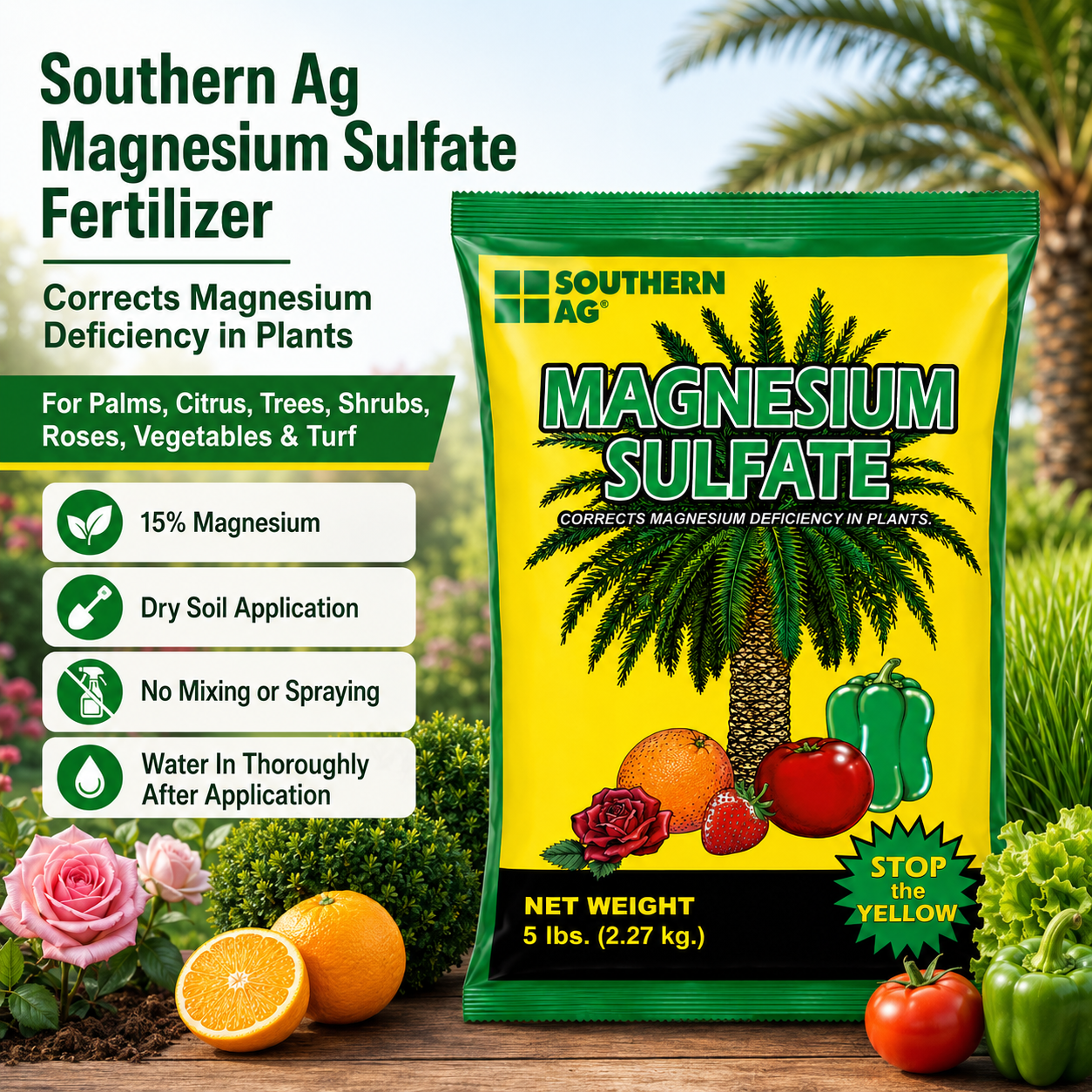Southern Ag Magnesium Sulfate Fertilizer | Epsom Salts