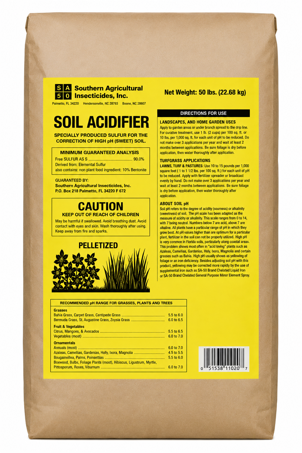 Soil Acidifier Pellets Granular Sulfur Fertilizer - Seed World